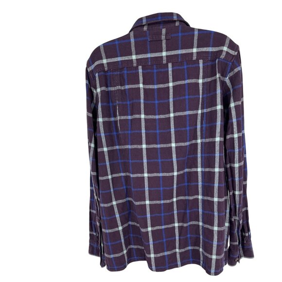 Duluth Trading Co Women's Long Sleeve Free Swingin' Flannel Shirt  Size L - Picture 4 of 11